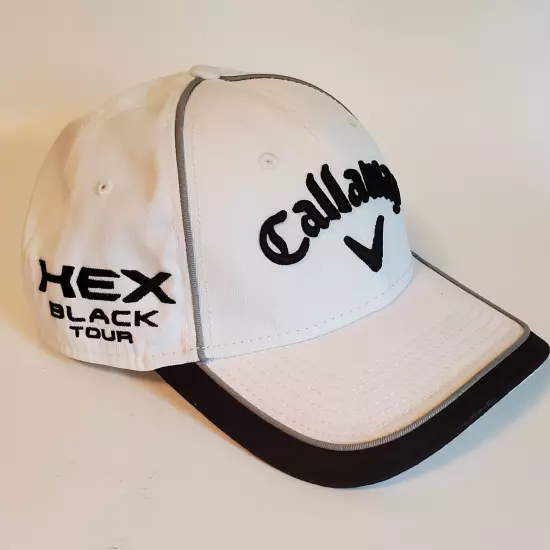 Callaway Golf Hat Odyssey X Hot Hex Black Tour White Adjustable New Era