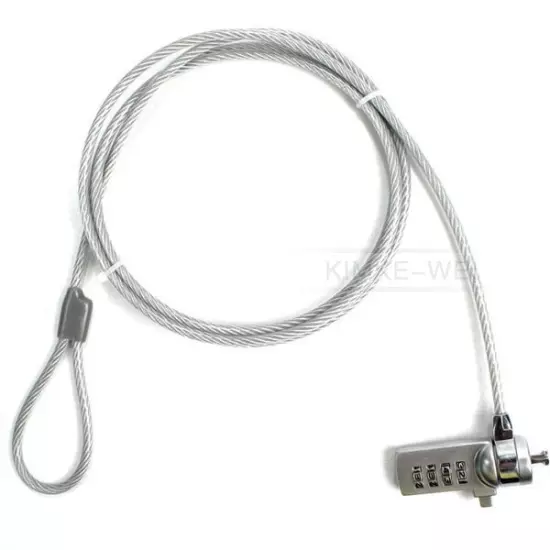 Anti Theft Computer Security Cable Chain Leash Lock Laptop Notebook PC Monitor 