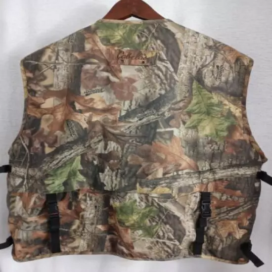 Vintage Cabela's Lined Advantage Timber Hunting Vest Mens L/REG LIGHTLY USED!