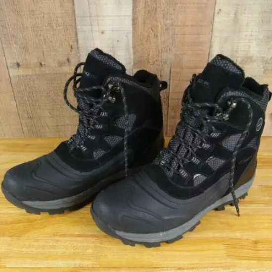 Magellan Outdoors Mens Waterproof Hiking Hunting Learher Fur Lined Boots Sz 13D