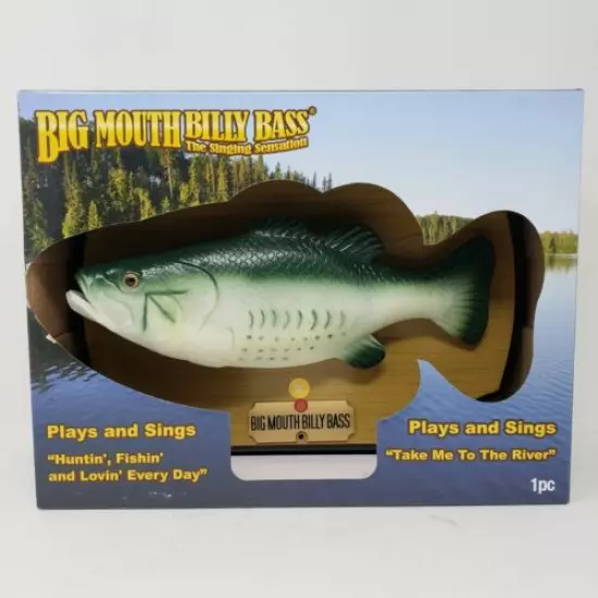 Gemmy Big Mouth Billy Bass Motion Activated Singing Fish 2021 Plays Sings New