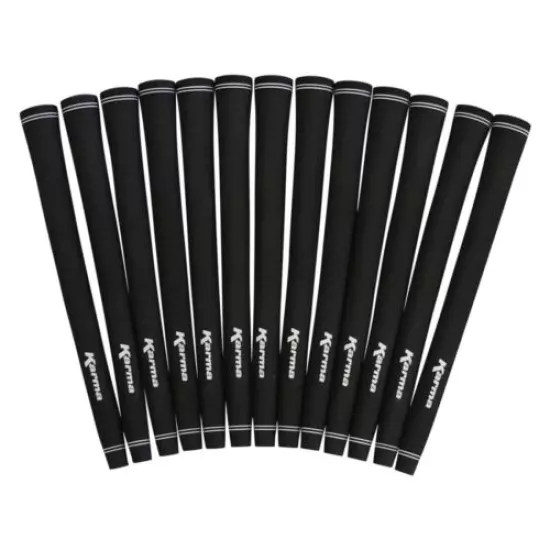 13 Piece Men's Midsize Golf Grips Pro Velvet Karma Black Mid size Grip Set Pack