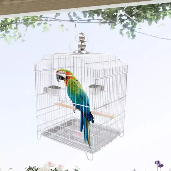 Bird Cage Easy to Carry Safety Lock for Budgies Cockatiels Cockatoos Parakeets