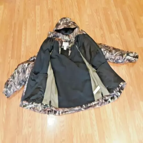 L.L.Bean Mossy Oak Country Camo 2 in 1 Jacket with zip out liner jacket L/T