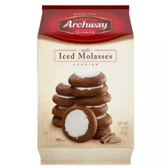 Archway Archway Iced Molasses Cookies, 12 Ounce