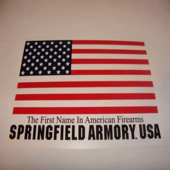 Springfield Armory USA Firearms Decal, Window Sticker