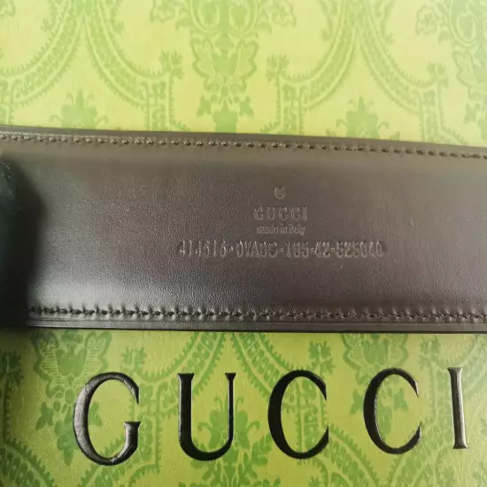 shipping Gucci belt double button black