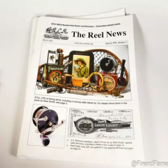 Old Reel Collectors Club Magazine 2013 Reel News Lot ORCA KW90