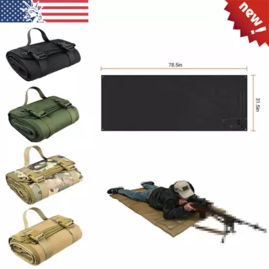 Tactical Training Shooting Pad Rool-Up Shooters Mat Non-Slip Shooting Gear Rest