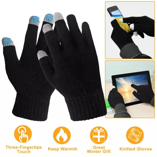 Ski Gloves Winter Warm Full Finger Touch Screen Mitten Snow Snowboarding Unisex