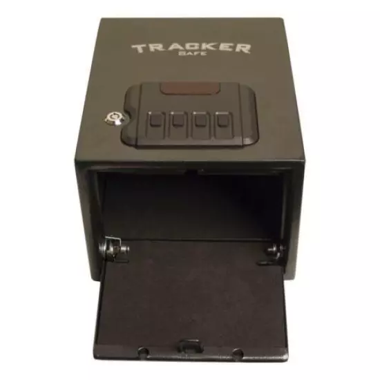 Tracker Safe Electronic Safe Lock 0.24 Cu Ft Quick Access Security Steel Black