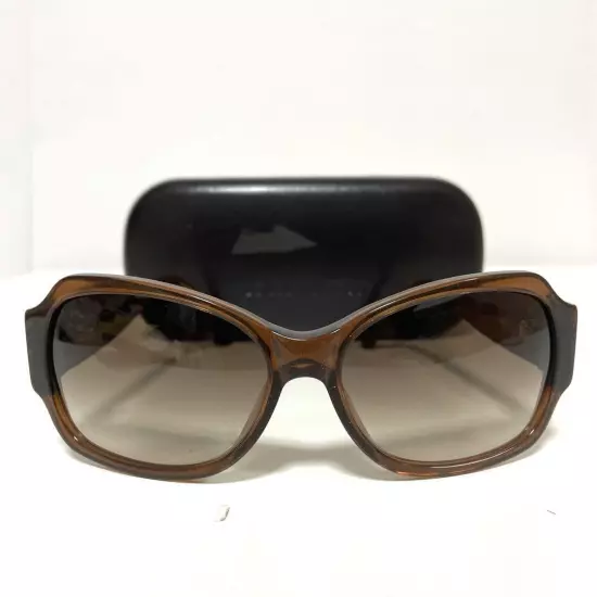 Louis Vuitton Authentic Ursula Strass Sunglasses Z0135E Brown Lame with Case