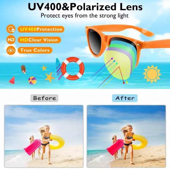 Neon Sunglasses Party Favors for Birthday Party Summer Beach Pool Party Suppl...