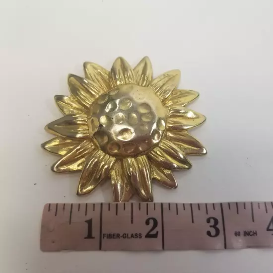 Amazing Sunflower Bolo Tie or Womens Belt Buckle Attachment