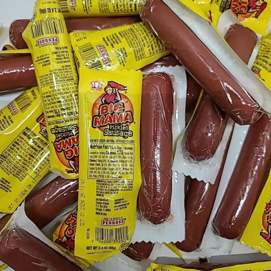 Big Mama Pickled Sausage - Lot of 48 - Free Shipping