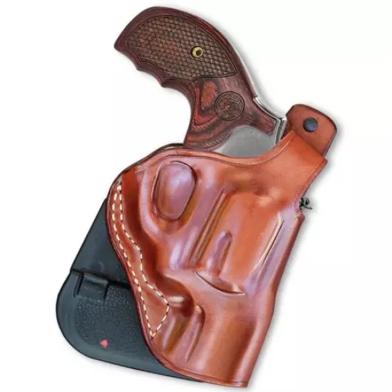 Leather Paddle Holster, Thumb Break Fits Revolver S&W J-Frame 2''BBL #1056#