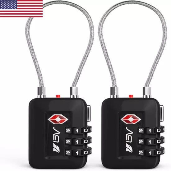 TSA Approved Luggage Travel Lock, Set-Your-Own Combination Lock for School Gym