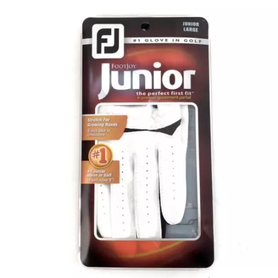 Footjoy FJ Junior Youth L Large White Golf Glove For Left Hand Stretch Flex ⛳️