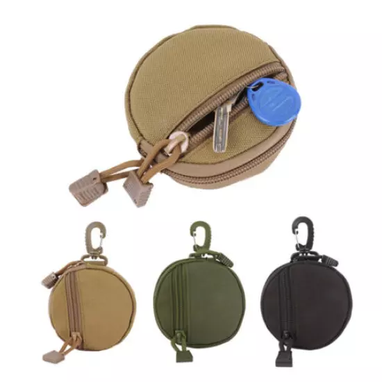 Multifunction Round Bags Tactical Wallet Card Hunting Bag Key Holder Money Pouch