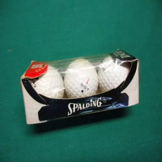 Collectable Spalding Black Dot 90 Golf Balls - Still sealed in Original Package!