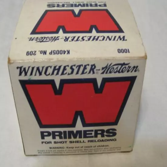 Winchester Western Vintage Primer Box ~ Empty, big box, held 1000 primers