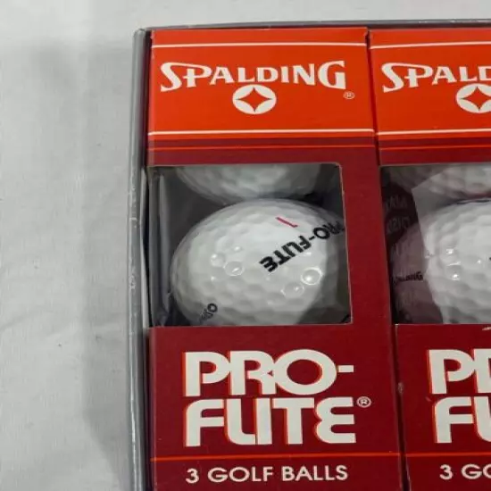 Vintage Spalding Pro-Flite Golf Balls 4 Sleeves Original Boxes 1 2 3 4