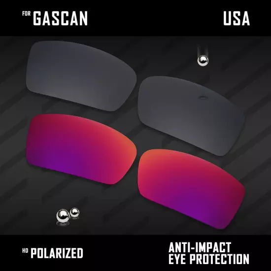 Anti Scratch Polarized Replacement Lenses for-Oakley Gascan OO9014 Options