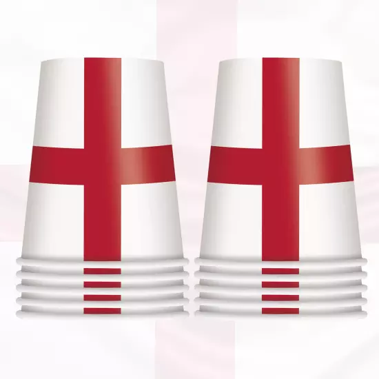 Vending Cups Disposable England Flag Theme Paper Cups For Cold Drinks Party Cups