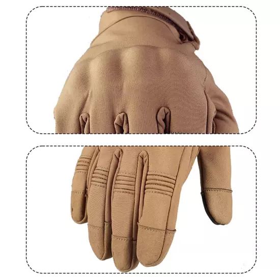 Winter Gloves Touch Screen Full Finger Glove Hard Shell for Hunting Hiking