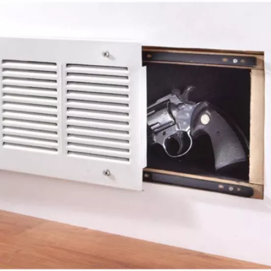 Secret Storage Wall Mount Hidden Gun Pistol Firearm Safe Concealment Organizer