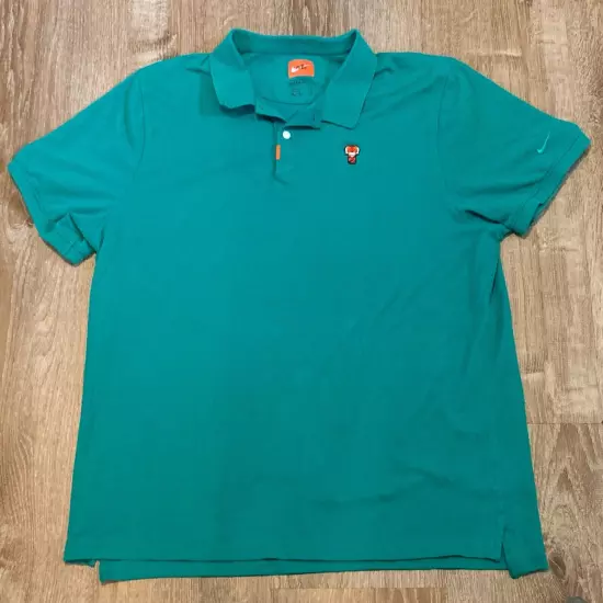 Nike Golf Tiger Woods "Frank" Polo 2020 Green Masters CJ0880-370 Men's Size XL