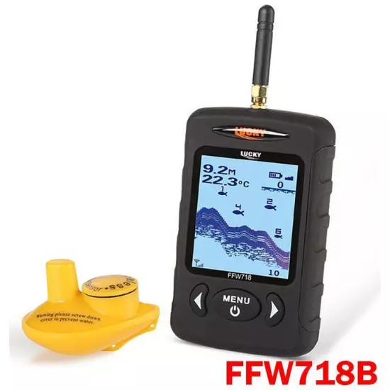 Rechargeable Fish Finder FF1108-1CWLA/CT Sonar Sensor Max 45M Water Depth