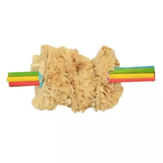 Corn Husk Toss Bird Foot Toy Small to Medium Sized Bird Toy Chewable Parrot Toy