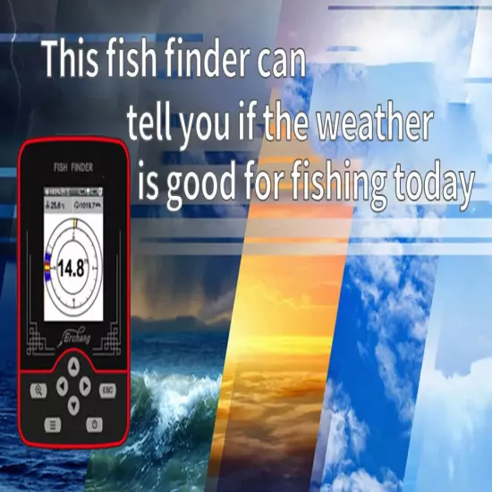 3D Intelligent High Power Sonar Fish Finder - Wireless Fish Finder Detector Ball