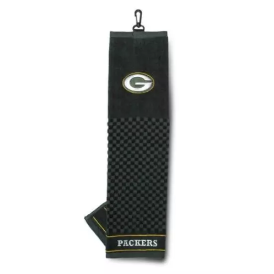 NFL Embroidered Tri-fold Towel - Green Bay Packers Golf 