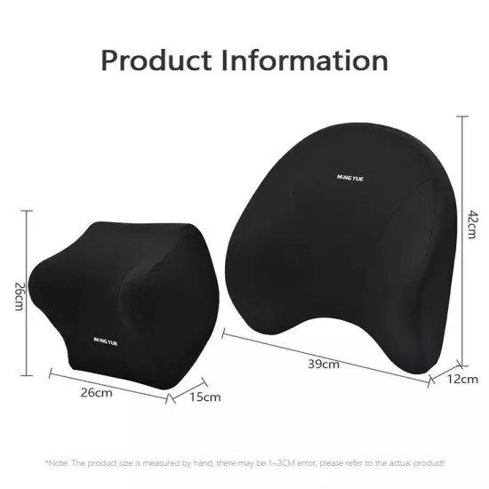 Car Lumbar Support Headrest Neck Pillow Support Universal Neck Pillows Cushion