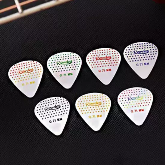 15/30pcs Alice Mixed Anti-slip Nylon Guitar Picks 0.71mm NEW