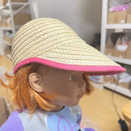 Weave cap made for 18'' American girl doll hat