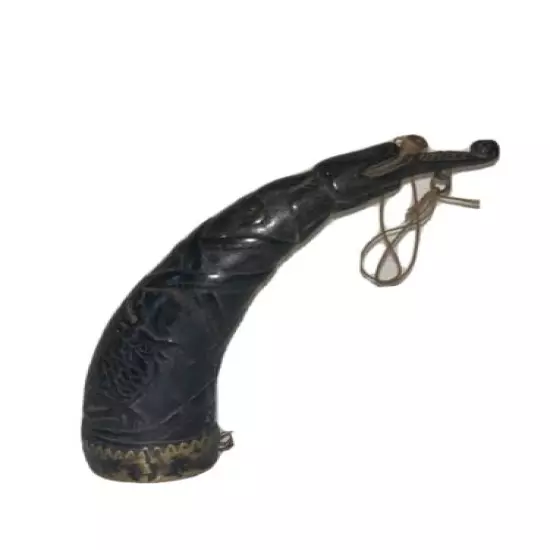 vintage gun powder horn