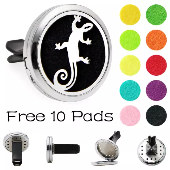 Car Diffuser Vent Clip Air Freshener Essential Oil Aroma diffuser Locket 10Pads 