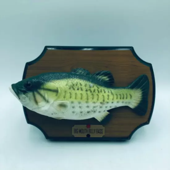 Big Mouth Billy Bass 1999 Gemmy Christmas Singing Fish Wall Mount Jingle Bells