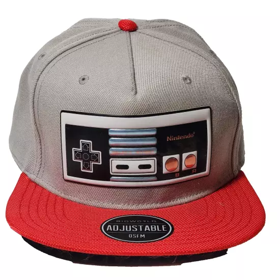 Nintendo Entertainment System Hat Adj. Snapback NES Retro Controller Applique