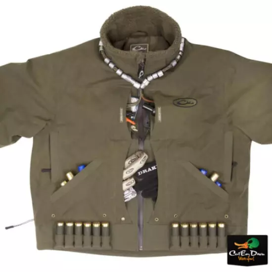 DRAKE WATERFOWL GUARDIAN ELITE FLOODED TIMBER JACKET INSULATED FULL ZIP COAT