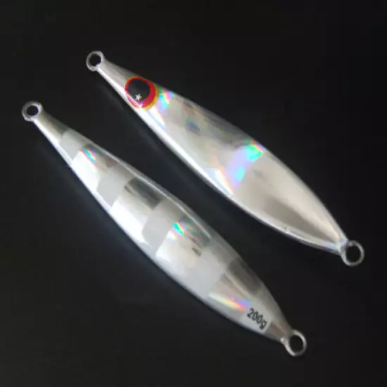 Gloss 5pcs Metal Jigging Fishing Lure Micro Jigs Snapper Fishing Lures 40-200g