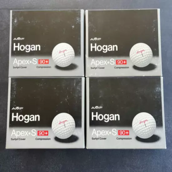 Hogan Apex S 90+ Compression Golf Balls 4 Packs Of 12,