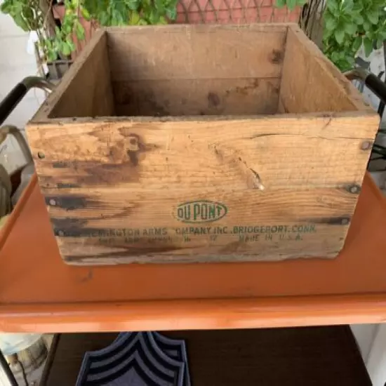 DuPONT REMINGTON ARMS COMPANY 10,000 Long Rifle Wood Box - No Top