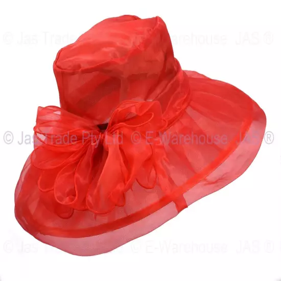 Spring Race Carnival Derby Day Church Wedding Women Ladies Organza Evening Hat