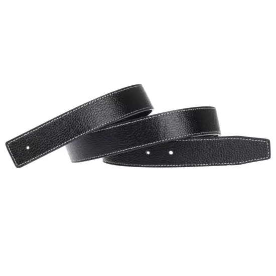 H full grain leather buckleless replacement strap for men and women 32mm wide