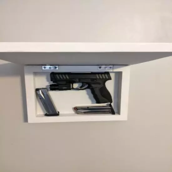 Personalized Handgun Concealment Frame Plaque, hidden shelf, firearm storage