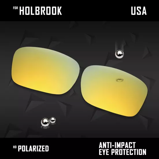 Anti Scratch Polarized Replacement Lenses for-Oakley Holbrook OO9102 Options